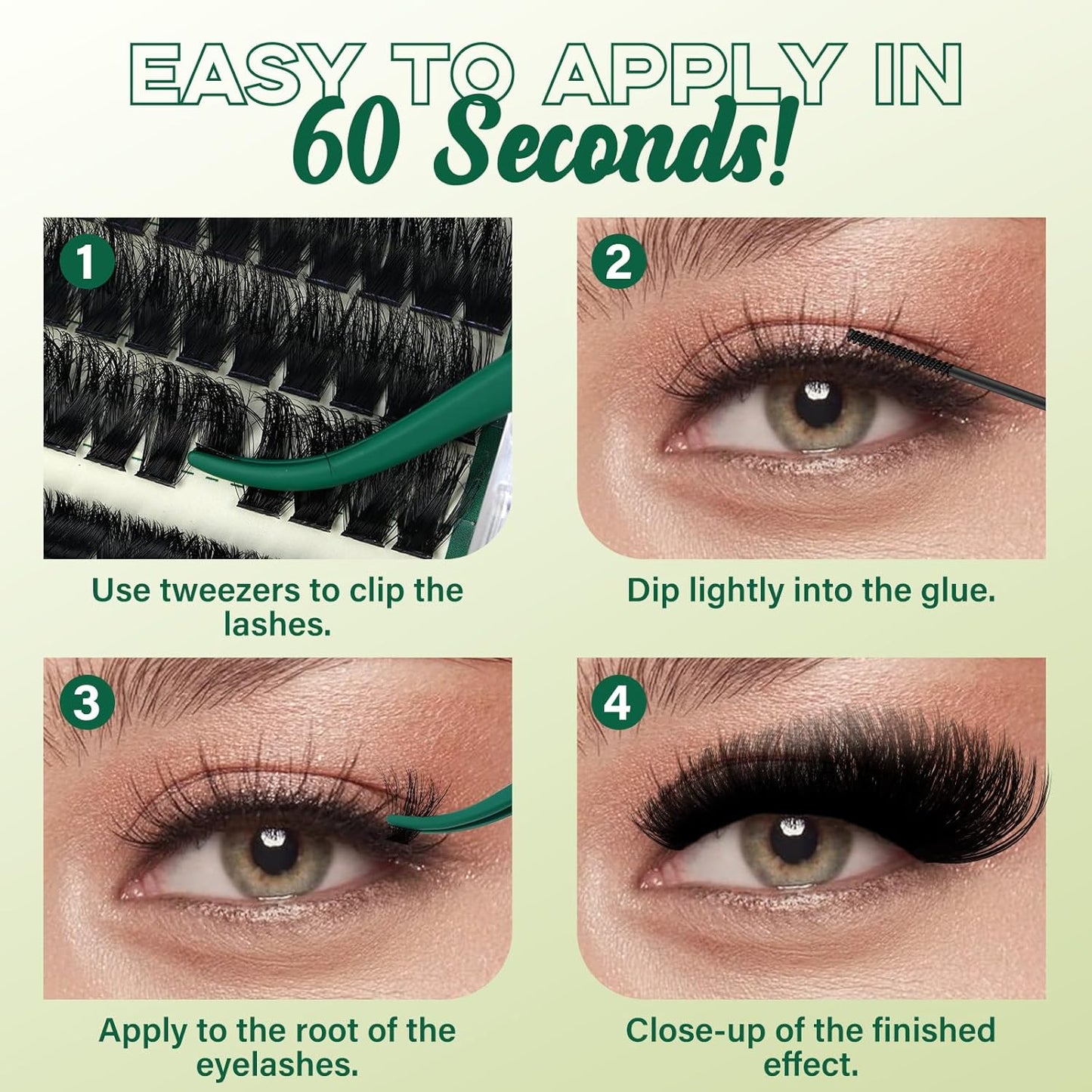 Clusters 3D Effect 231pcs Eyelash Clusters 100D200D 10-18mm D Curl Wispy Lashes Individual Cluster Lashes Natural Volume Soft DIY Lash Extensions (3D-100D200D-D-10-18MIX)