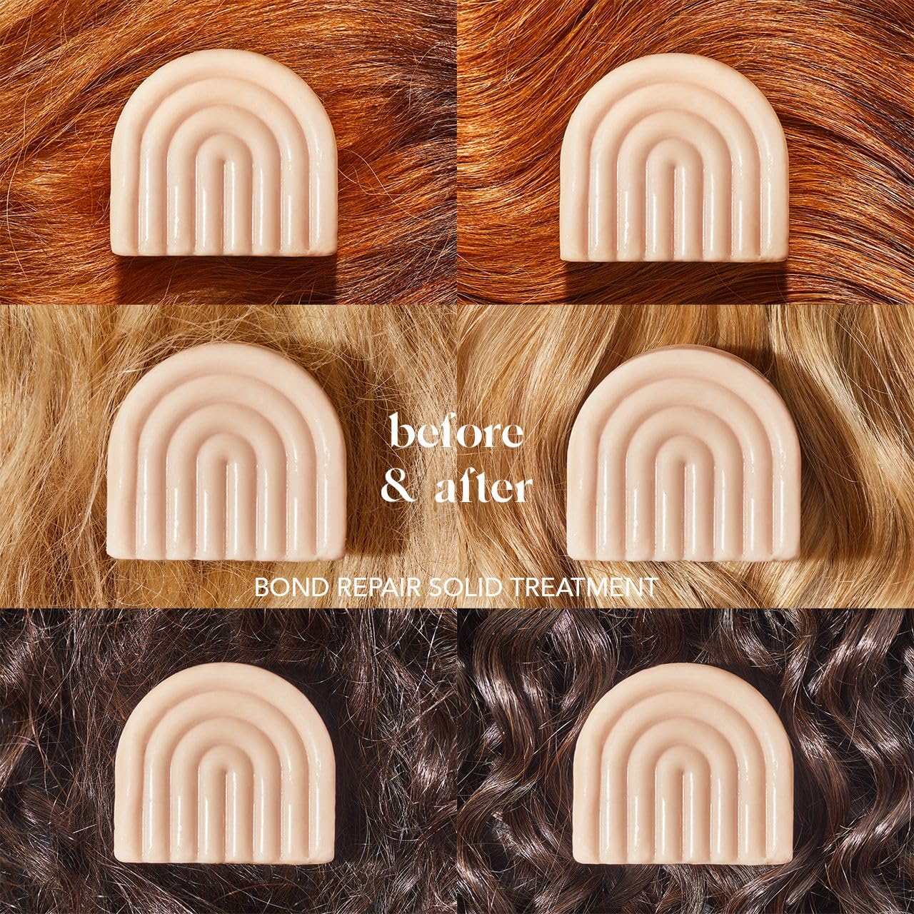 Kitsch Bond Repair Hair Mask – Strengthening Bond Repair Hair Treatment to Restore and Replenish - Hair Mask for Damaged Hair & Dry - Solid Hair Care for All Hair Types - Made in USA - 2.7 oz