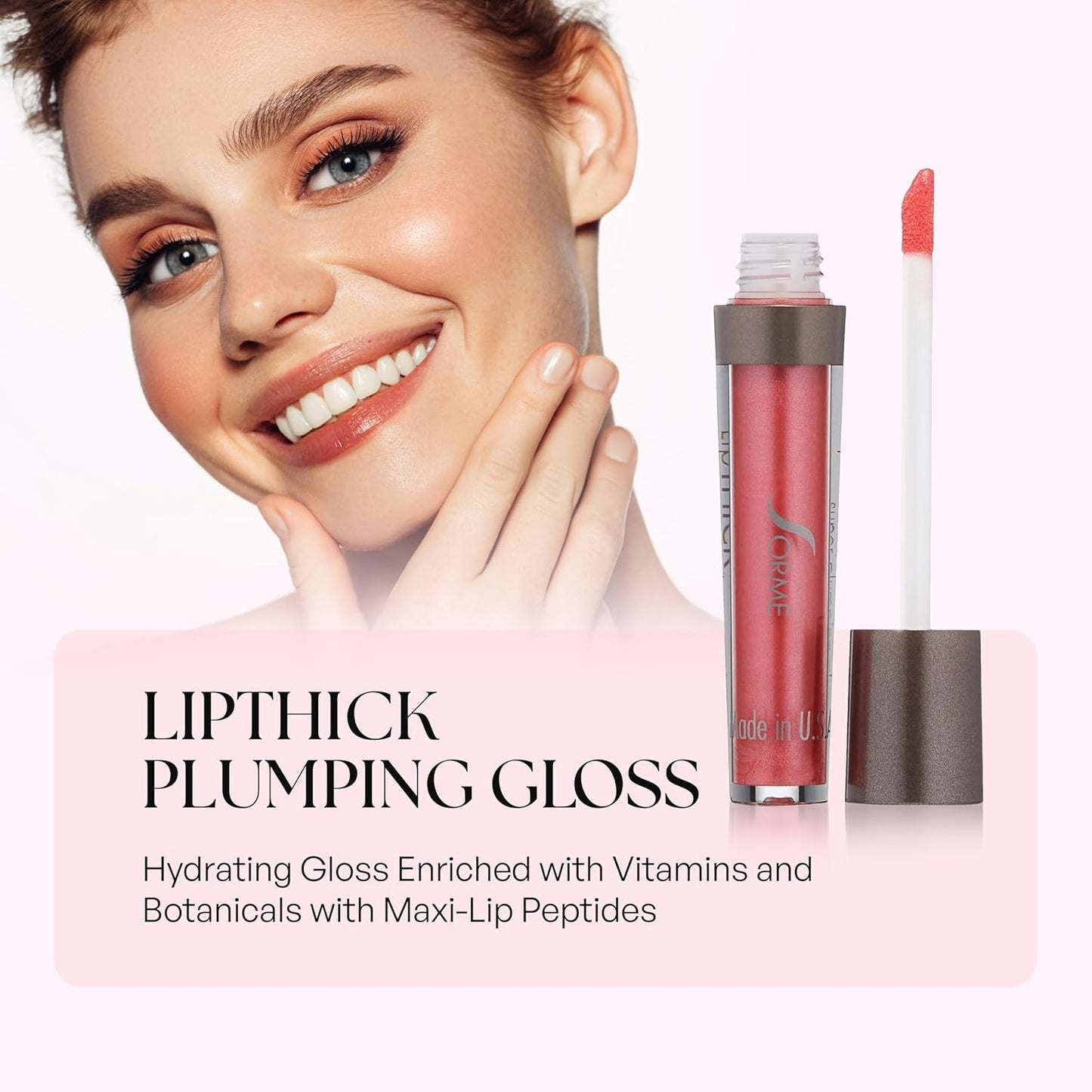 Sorme' Treatment Cosmetics Lip Thick Plumping Gloss, Barely