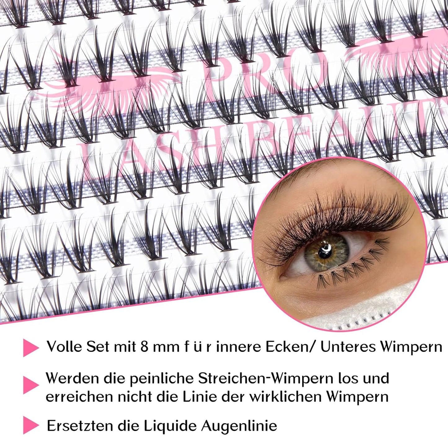 Individual Lashes 20D-D-0.07-9-16mix Cluster Lashes 20D C D Curl Wispy Lashes Bottom Lashes DIY Lashes At Home (20D-D-0.07,9-16mix)