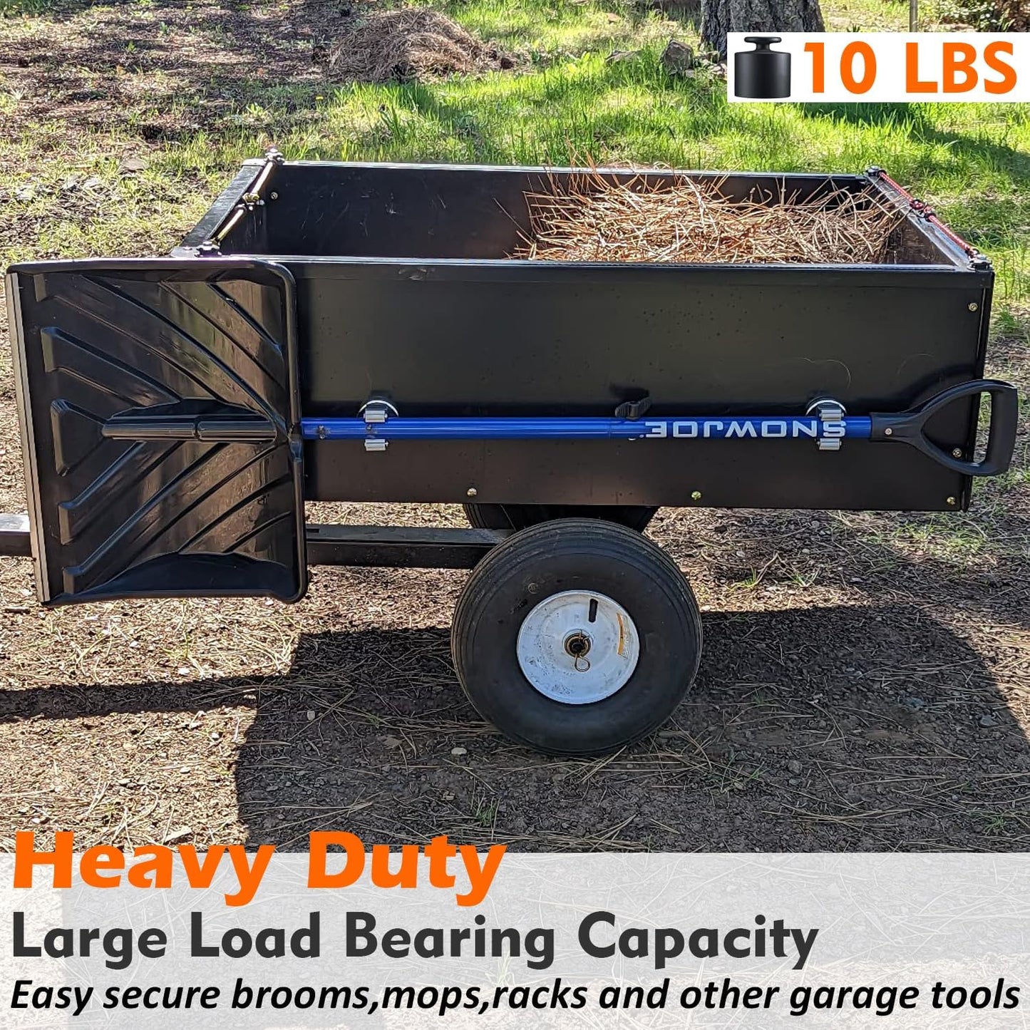 MUTUACTOR Magnetic Broom Holders,4pcs Sturdy Heavy Duty Magnetic Clips Wall Mount,10lbs No Drilling Anti-broken Magnetic Hooks Broom Mop Brackets for Work Cargo Garage Laundry Van Accessories