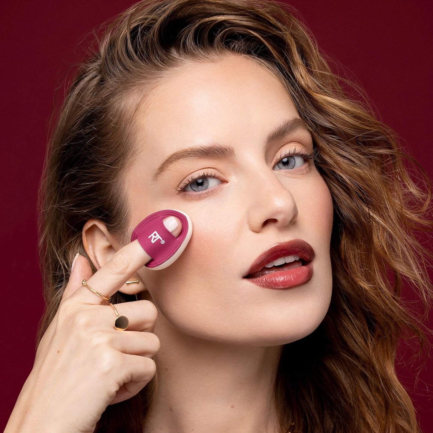 Real Techniques Cherry On Top Mini Marshmallow Puff Trio, Mini Makeup Puffs For Concealer & Foundation, Spot Correcting & Blending, Dry Use Beauty Sponge, Travel Size, Vegan & Cruelty-Free, 3 Count