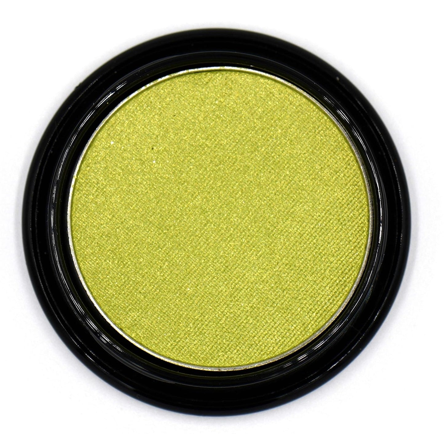 Chartreuse Bright Neon Yellow Green Shimmer Pressed Powder Single Vegan Eyeshadow; Talc, Paraben & Cruelty Free