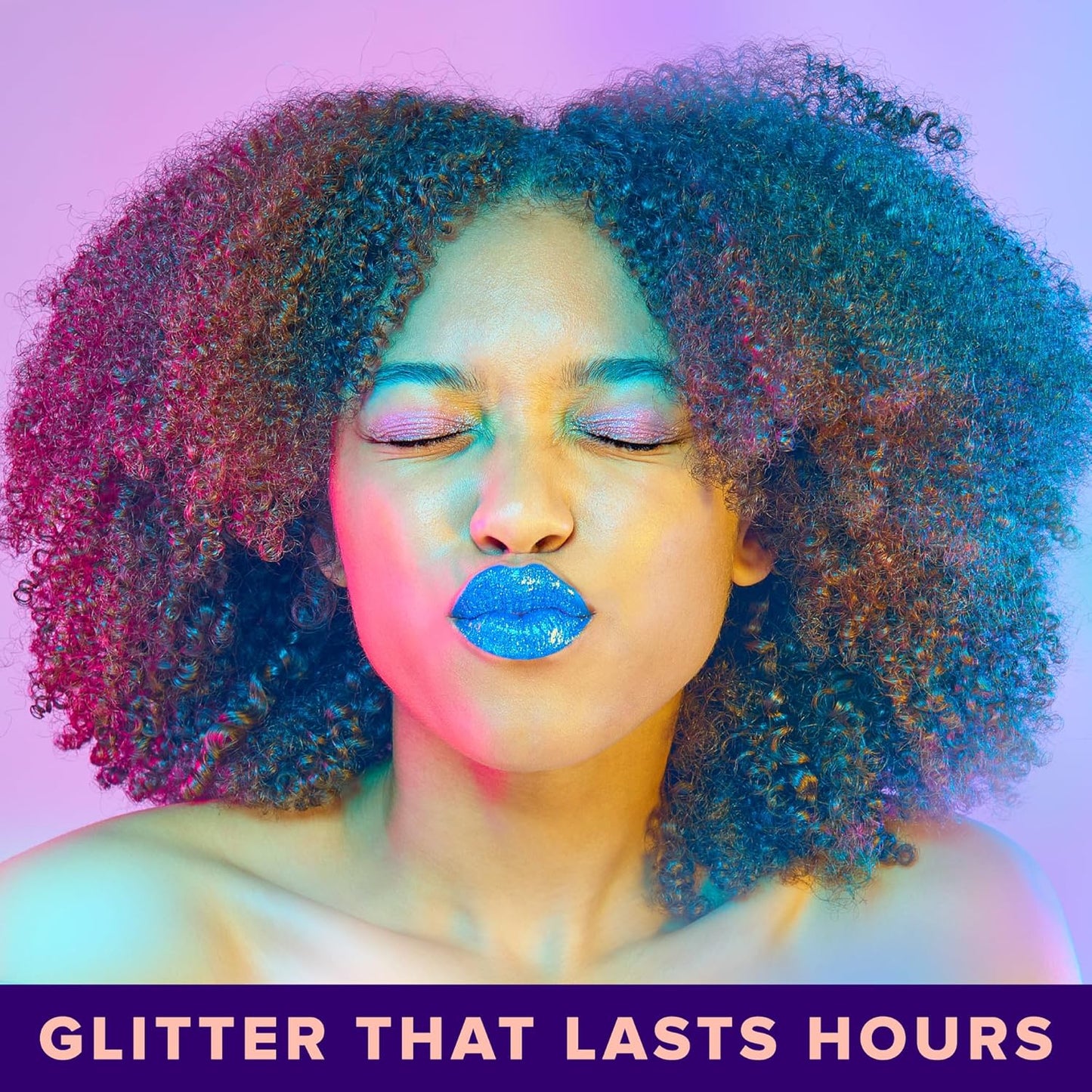 UNICORN SNOT Quiet Riot™ Plastic-Free Glitter Lip Duo | 2-in-1 Set w/Matte Lipstick & Sparkly Glitter Lip Gloss | Halloween Costume Makeup | 0.15oz Black Lipstick & 0.16oz Gloss (Chasm)