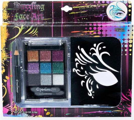 Almar Sales 223889 Dazzling Face Art Makeup Kit Various - color may vary