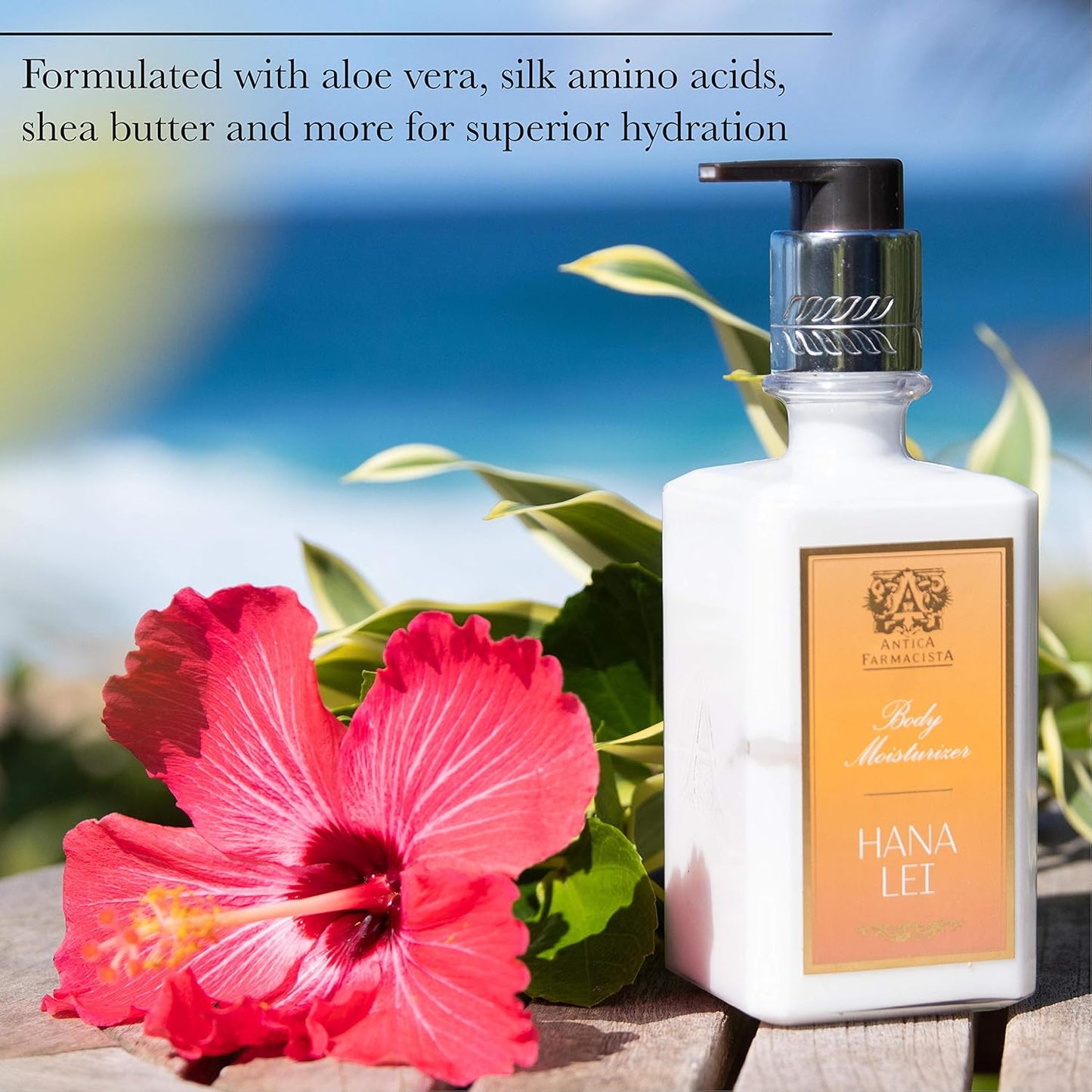 Antica Farmacista Body Moisturizer - Moisturizing Scented Lotion - Premium Body Moisturizer - Luxury Gift for Women & Men - Hand & Skin Hydration - Bergamot & Ocean Aria, 10 Fl Oz