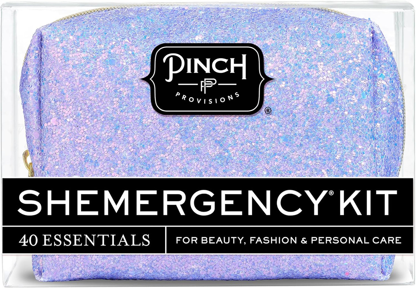 Pinch Provisions Shemergency Kit for Her, 40 Emergency Essential Items, Compact, Multi-Functional Pouch, Gift for Women, Birthday, Bachelorette Parties, and More!