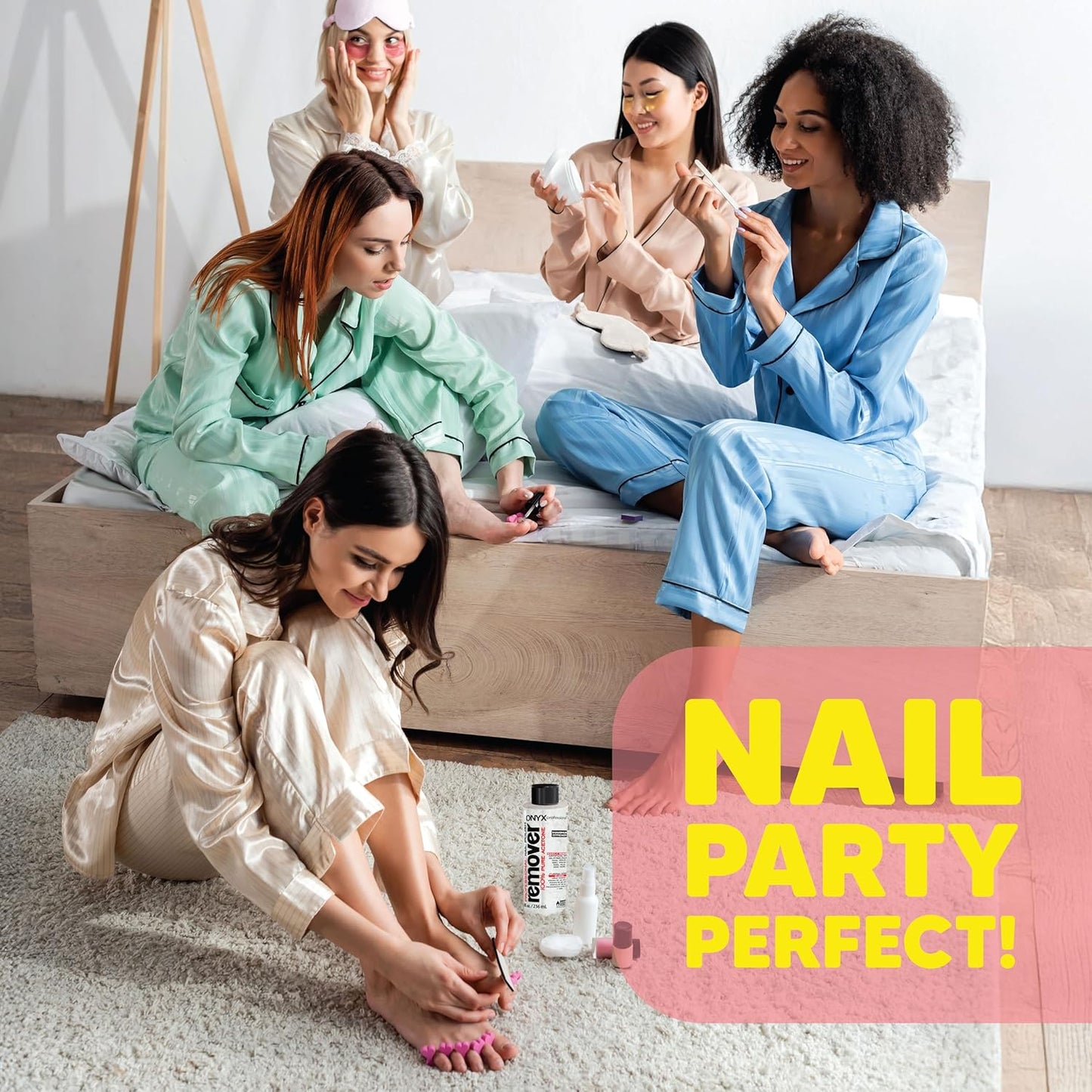 Onyx Professional 100% Pure Acetone Nail Polish Remover Kit with 7 inch Nail File, 8 fl oz - Made in USA, Maximum-Strength Gel Polish Remover, Artificial & Glitter Nail Polish