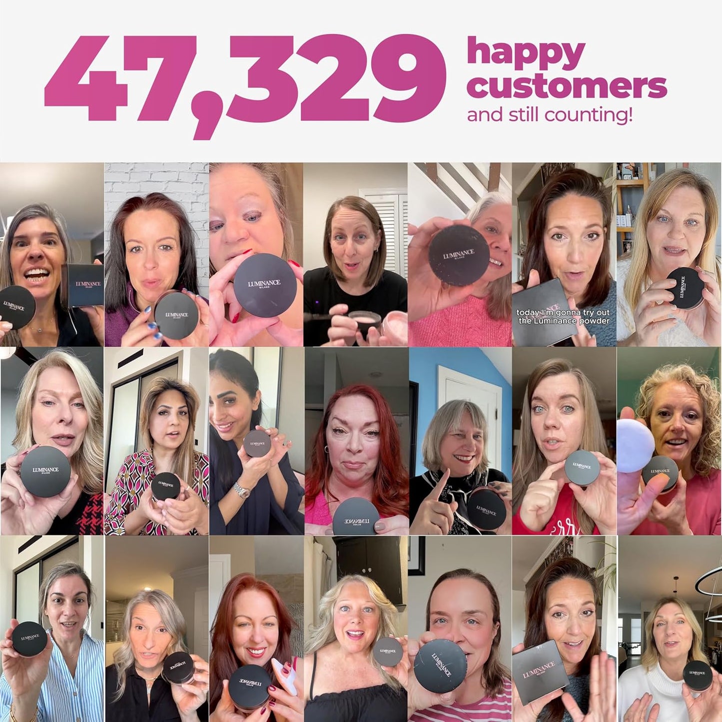 Original Luminance Milano Ultra Pink Powder Setting Powder Makeup – Mineral Loose Face Powder Makeup, Oil Control, Pore-Blurring, Matte Creaseless Baking, Ultra Pink