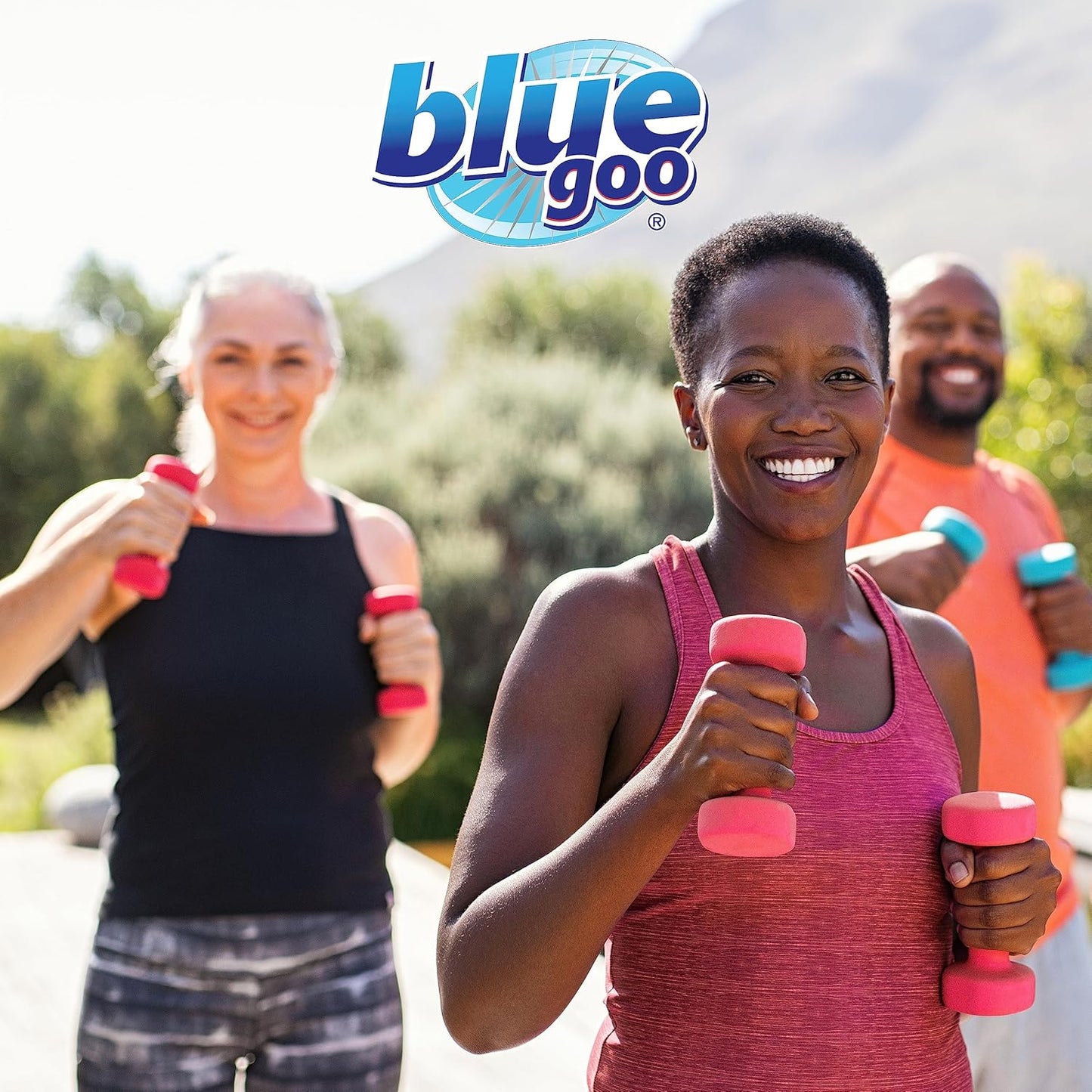 Blue Goo Pain Relieving Cream – for Back and Neck Pain, Sports-Related Muscle and Joint Pain, Sprains and Strains, Maximum Strength Deep Heating Rub, Made with 100% Pure Emu Oil, 32 oz (1 Pack)